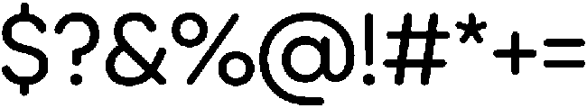 Ideal Pro Rounded Regular otf (400) Font OTHER CHARS
