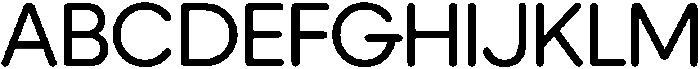 Ideal Pro Rounded Regular otf (400) Font UPPERCASE