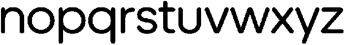 Ideal Pro Rounded Regular otf (400) Font LOWERCASE