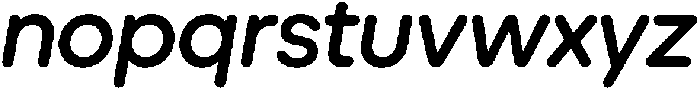 Ideal Pro Rounded Semibold Italic otf (600) Font LOWERCASE