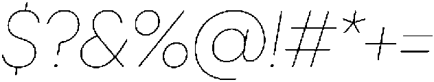 Ideal Pro Rounded Thin Italic otf (100) Font OTHER CHARS