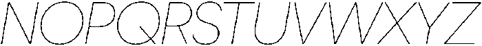 Ideal Pro Rounded Thin Italic otf (100) Font UPPERCASE