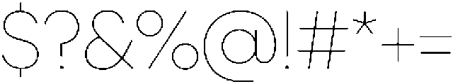 Ideal Pro Rounded Thin otf (100) Font OTHER CHARS