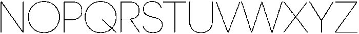 Ideal Pro Rounded Thin otf (100) Font UPPERCASE