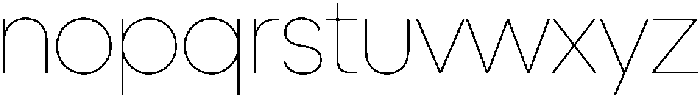 Ideal Pro Rounded Thin otf (100) Font LOWERCASE