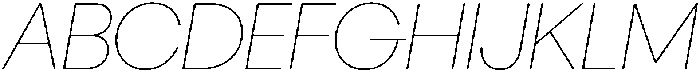 Ideal Pro Thin Italic otf (100) Font UPPERCASE
