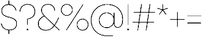 Ideal Pro Thin otf (100) Font OTHER CHARS