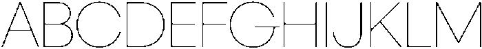 Ideal Pro Thin otf (100) Font UPPERCASE