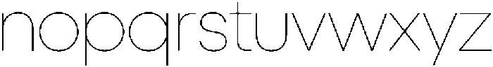 Ideal Pro Thin otf (100) Font LOWERCASE