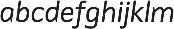 Identa Gray Italic otf (400) Font LOWERCASE