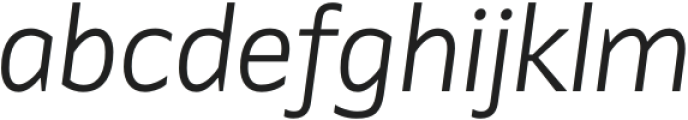 Identa Light Italic otf (300) Font LOWERCASE