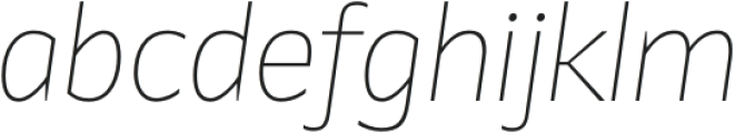 Identa White Italic otf (400) Font LOWERCASE