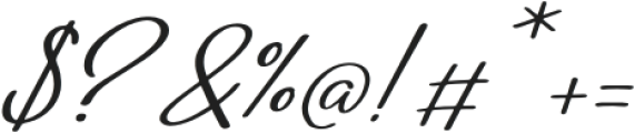 Identic Partner Script Italic otf (400) Font OTHER CHARS