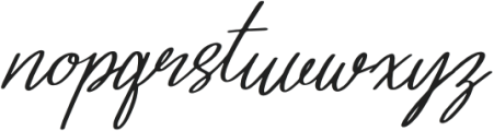 Identic Partner Script Italic otf (400) Font LOWERCASE