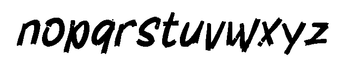 Idrus Font LOWERCASE