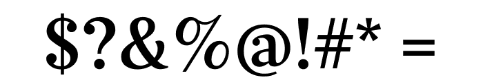 ID00 Serif DemiBold Font OTHER CHARS
