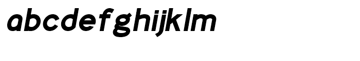 Identikal Sans Bold Itlaic Font LOWERCASE