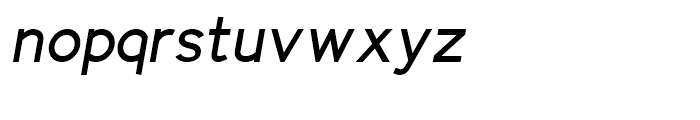 Identikal Sans Italic Font LOWERCASE