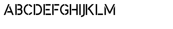 Identikal Sans Stencil Font UPPERCASE
