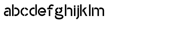 Identikal Sans Stencil Font LOWERCASE