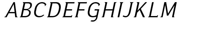 Ideologica Light Italic Font UPPERCASE
