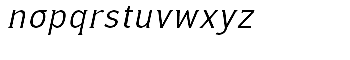 Ideologica Light Italic Font LOWERCASE