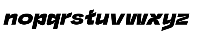 ID Runker Extra Bold Italic Font LOWERCASE