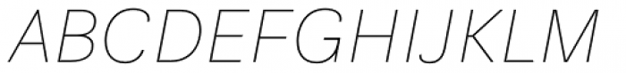 Ida Thin Italic Font UPPERCASE