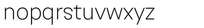 Ideal Extra Light Font LOWERCASE