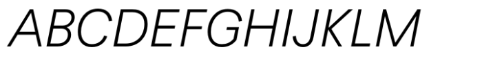 Ideal Light Italic Font UPPERCASE