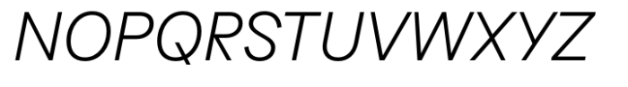 Ideal Light Italic Font UPPERCASE