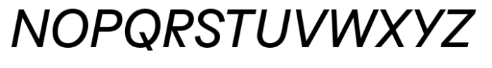 Ideal Medium Italic Font UPPERCASE