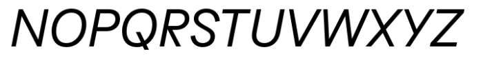 Ideal Regular Italic Font UPPERCASE