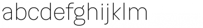 Ideal Thin Font LOWERCASE