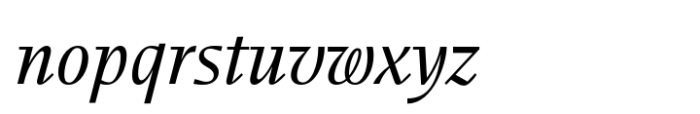 Idem Book Italic Font LOWERCASE