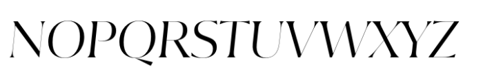 Idem Display Book Italic Font UPPERCASE