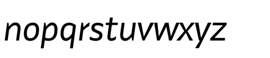 Identa Gray Italic Font LOWERCASE