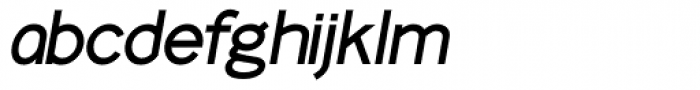 Identikal Sans Italic Font LOWERCASE
