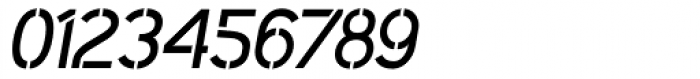 Identikal Sans Stencil Italic Font OTHER CHARS