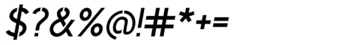 Identikal Sans Stencil Italic Font OTHER CHARS