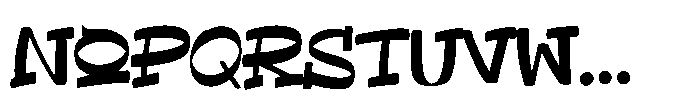 Iezabel Font LOWERCASE