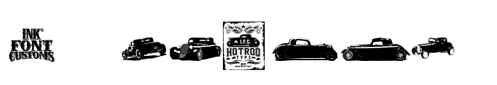 I.F.C. HOTROD TYPE Font OTHER CHARS