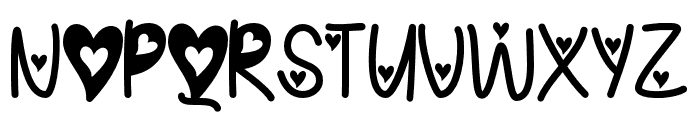 IFoundMyValentineHearted Font UPPERCASE