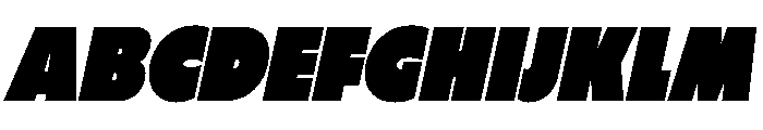 If NarrowOblique Font UPPERCASE
