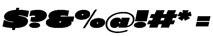 If SuperLargeOblique Instance Font OTHER CHARS