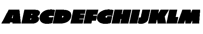 If WideOblique Instance Font UPPERCASE