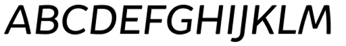 Igna Sans Medium Italic Font UPPERCASE
