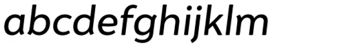 Igna Sans Medium Italic Font LOWERCASE