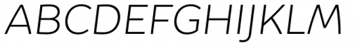 Igna Sans Ultra Light Italic Font UPPERCASE