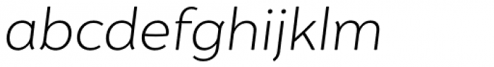 Igna Sans Ultra Light Italic Font LOWERCASE